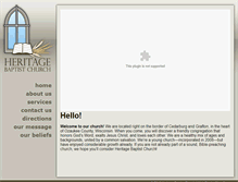 Tablet Screenshot of hbcedarburg.org